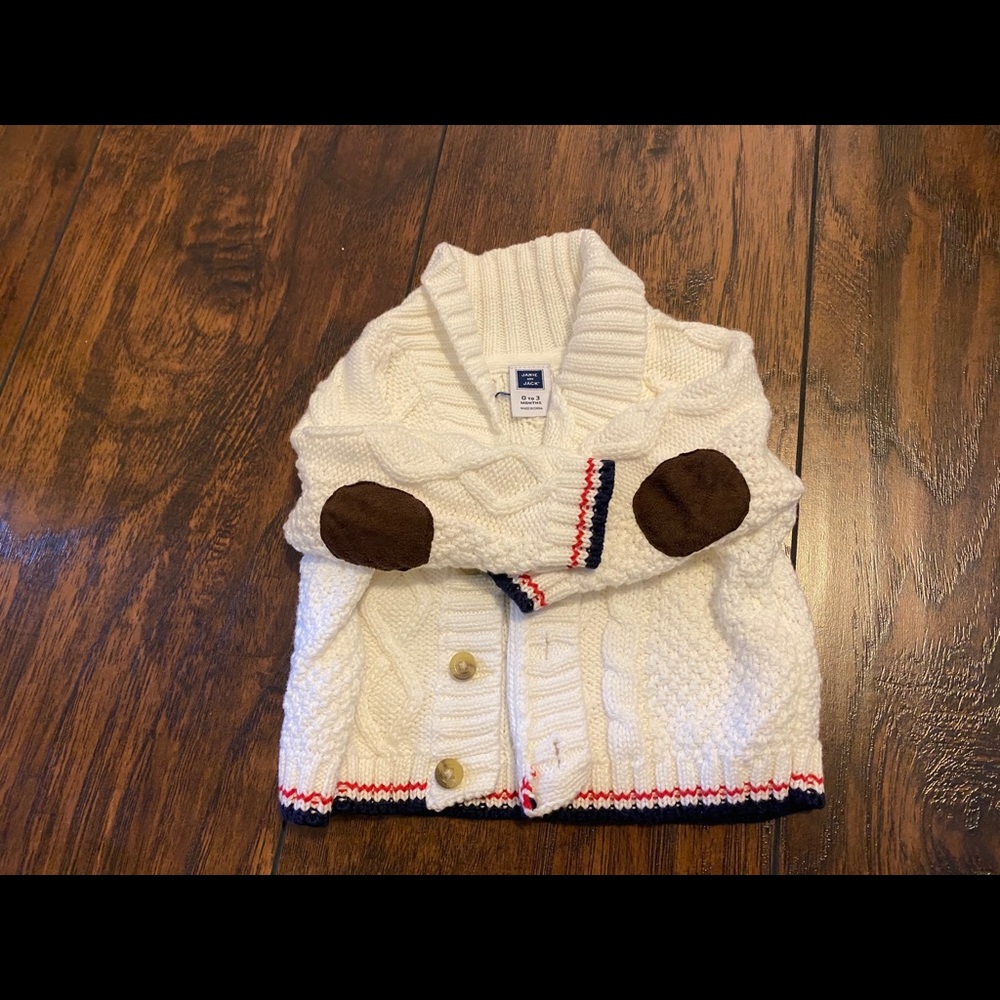 Janie and jack baby boys knit sweater (0-3mos)